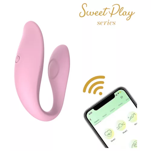 Sweet Play - App-vezérelt párvibrátor (pink)