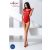 Passion BS064 - angyalszárnyas, nyitott necc body (piros) - S-L