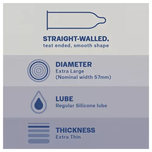 Durex Invisible XL - extra nagy óvszer (10db)