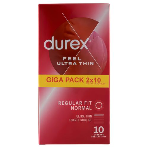 Durex Feel Ultra Thin - ultra élethű óvszer (2x10db)