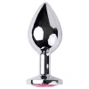 Desirel Pink Jewel M - anál plug (ezüst-pink)