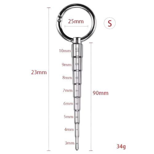 / Rozsdamentes acél dilátor - S (ezüst)