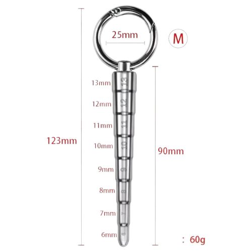 / Rozsdamentes acél dilátor - M (ezüst)