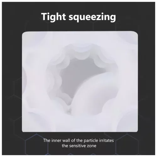 Lonely - szívó, melegítő maszturbátor hangeffektussal (fehér)