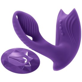   / Inya Bump-N-Grind - rádiós, melegítő 2in1 csikló vibrátor (lila)