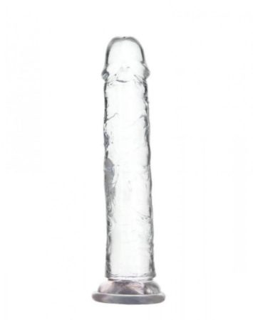 Addiction Crystal - talpas dildó (áttetsző) - 20cm