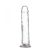 Addiction Crystal - talpas dildó (áttetsző) - 20cm