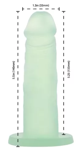 Addiction Coctails - tapadókorongos dildó (zöld)