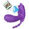 AlvUp - okos, szívó rezgő, hordható vibrátor (lila)