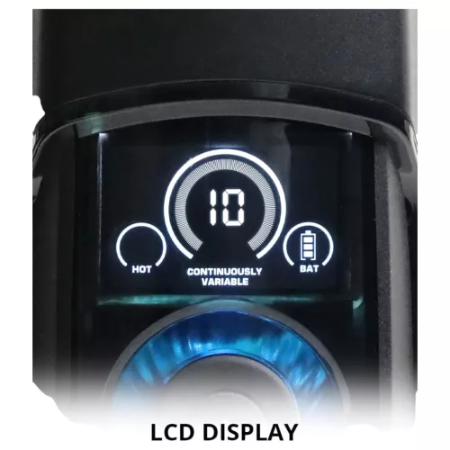 Leten SM320 - nyögő, lökő, melegítő maszturbátor (fekete)