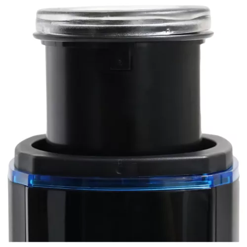 Leten SM320 - nyögő, lökő, melegítő maszturbátor (fekete)