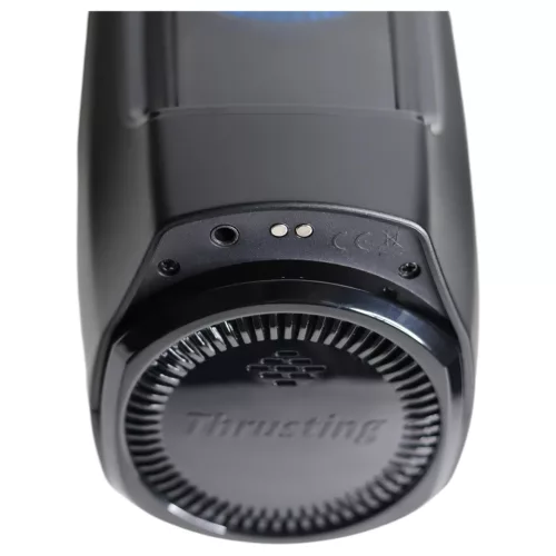 Leten SM320 - nyögő, lökő, melegítő maszturbátor (fekete)