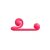 Snail Vibe Duo - akkus, 3in1 stimulációs vibrátor (pink)