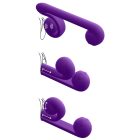 / Snail Vibe Duo - akkus, 3in1 stimuláló vibrátor (lila)