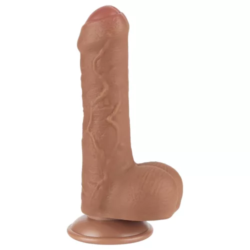Lovetoy Sliding-Skin - herés kétrétegű dildó - 18,3cm (natúr)