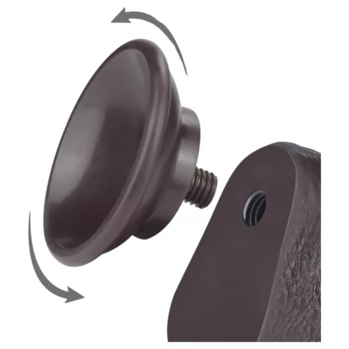 Lovetoy Sliding-Skin - tapadókorongos kétrétegű dildó - 20,8cm (barna)