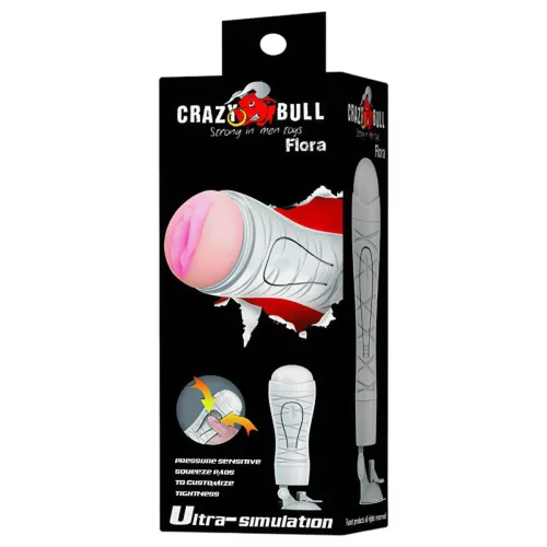 Crazy Bull - tapadókorongos maszturbátor (natúr)