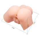 Crazy Bull - élethű, vibrációs műpopsi maszturbátor (natúr)