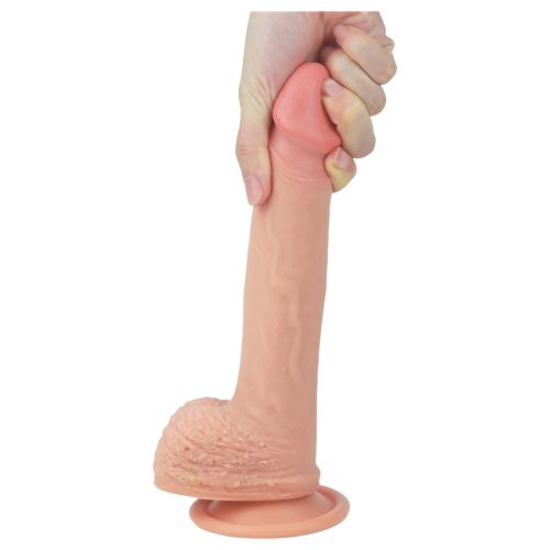Lovetoy Nature Cock - tapadókorongos élethű dildó - 21cm (natúr)