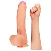 Lovetoy Nature Cock - kétrétegű élethű dildó - 28cm (natúr)