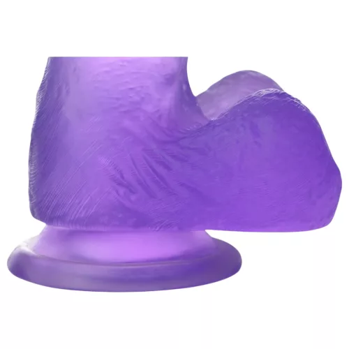 Lovetoy Jelly Studs - tapadókorongos dildó - 15cm (lila)