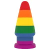 Lovetoy Prider - anál tágító plug - 15cm (szivárvány)