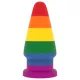 Lovetoy Prider - anál tágító plug - 15cm (szivárvány)