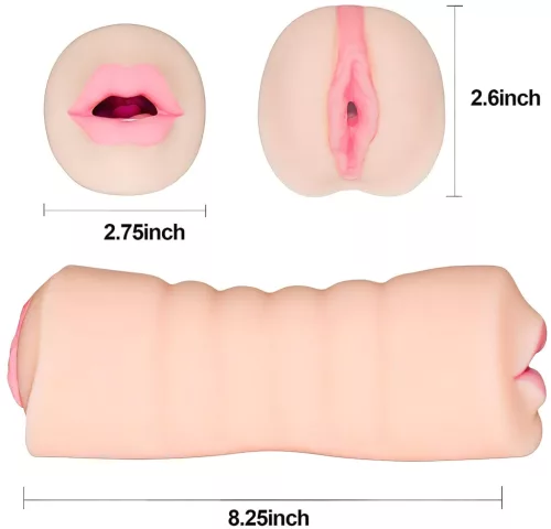 / Tracy's Dog Pocket - élethű műpunci és száj maszturbátor (natúr)