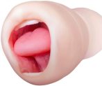   Tracy's Dog Cup - élethű műszáj maszturbátor fogakkal (natúr)