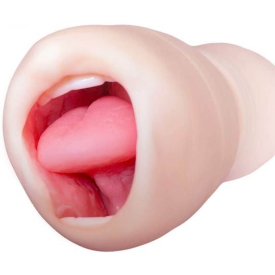Tracy's Dog Cup - élethű műszáj maszturbátor fogakkal (natúr)