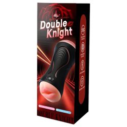 Leopard - száj és műpunci pénisz vibrátor (natúr)