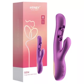  Honey Play Box Gem - okos gyöngyös G-pont és csiklóizgató vibrátor (lila)