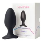   LOVENSE Hush 2 L - újratölthető kis anál vibrátor (57mm) - fekete