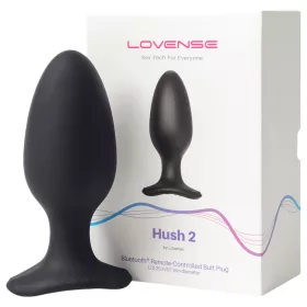 LOVENSE Hush 2 L - akkus kis anál vibrátor (57 mm, fekete)