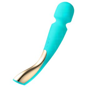  LELO Smart Wand 2 - nagy - akkus, masszírozó vibrátor (türkiz)