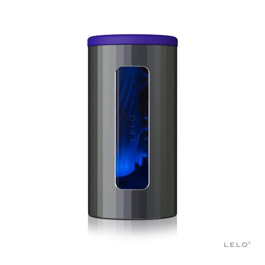 LELO F1s V2 - léghullámos, interaktív maszturbátor (fekete-kék)
