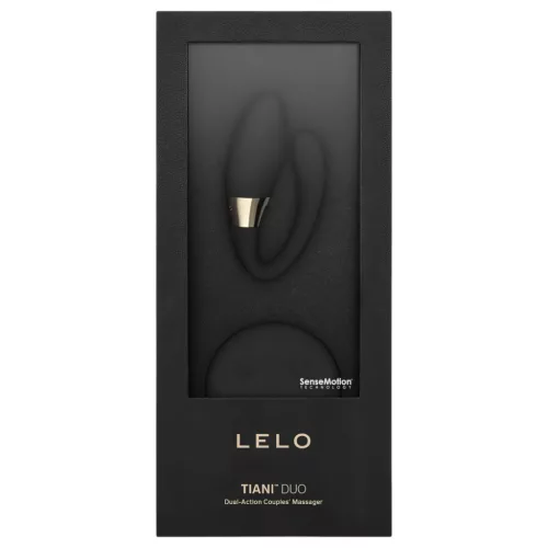 LELO Tiani Duo - akkus, szilikon párvibrátor (fekete)