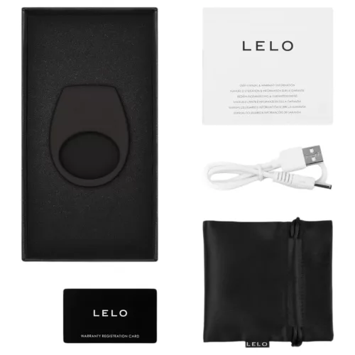 LELO Tor 3 - App-vezérelt vibrációs péniszgyűrű, férfiaknak (fekete)