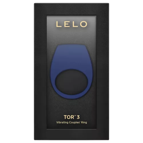 LELO Tor 3 - App-vezérelt vibrációs péniszgyűrű, férfiaknak (kék)