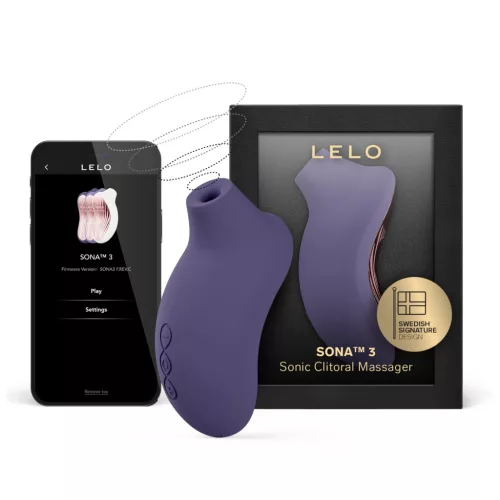 LELO Sona 3 - hanghullámos csiklóizgató (lila)
