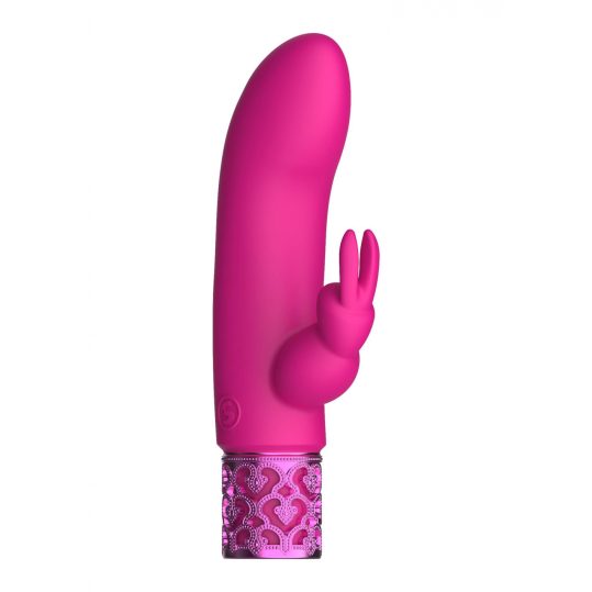 Royal Gems Dazzling - akkus csiklókaros vibrátor (pink)