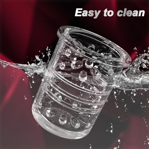 AlvUp - lökő forgó maszturbátor (fekete)