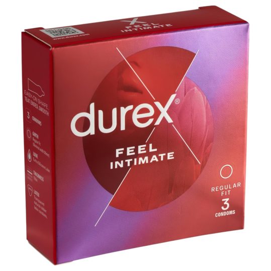 Durex Feel Intimate - vékonyfalú óvszer (3db)