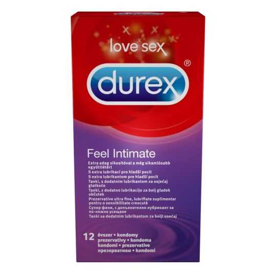 Durex Feel Intimate - vékonyfalú óvszer (12db)