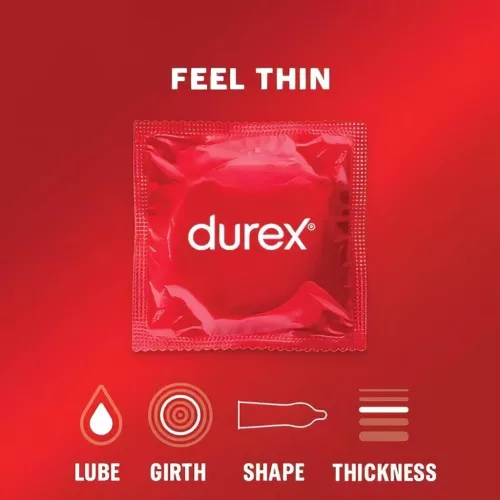 Durex Feel Thin - élethű érzés óvszer (12db)