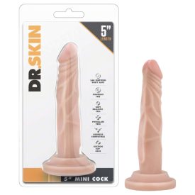   Dr. Skin 5 - tapadókorongos élethű dildó - natúr (14,5cm)