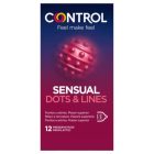 Control - bordázott, pontozott óvszer (12db)