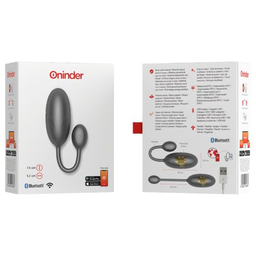 / Oninder Tokyo - okos vibrációs tojás (fekete)