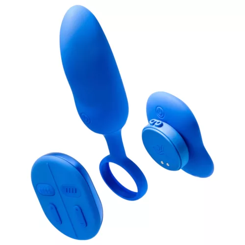Platanomelón Mobi - akkus, rádiós vibrátor szett - 2 részes (kék)