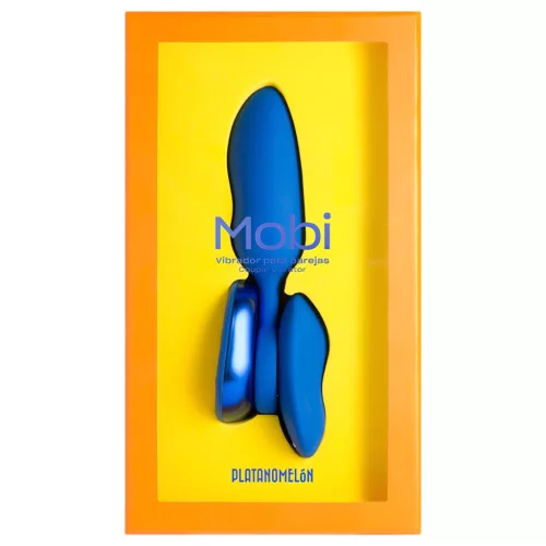 Platanomelón Mobi - akkus, rádiós vibrátor szett - 2 részes (kék)
